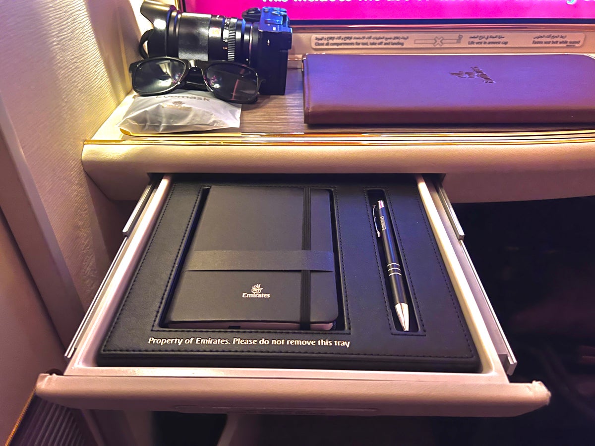 Emirates First A380 branded notepad