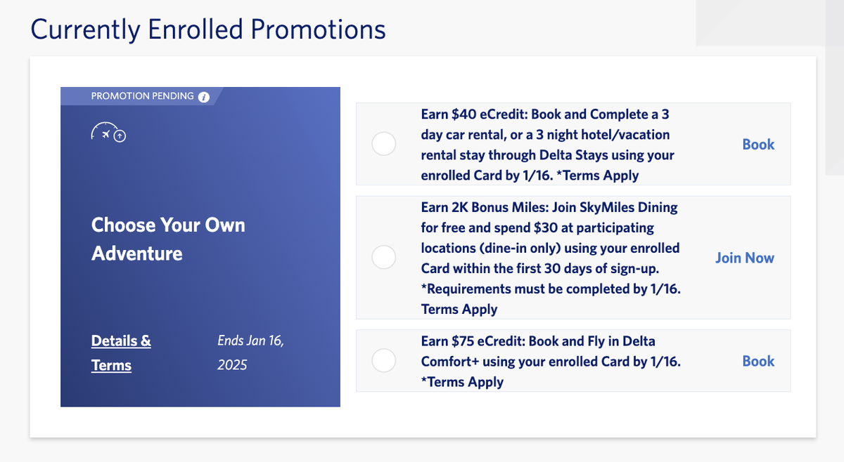 Enrolled Delta choose your own adventure