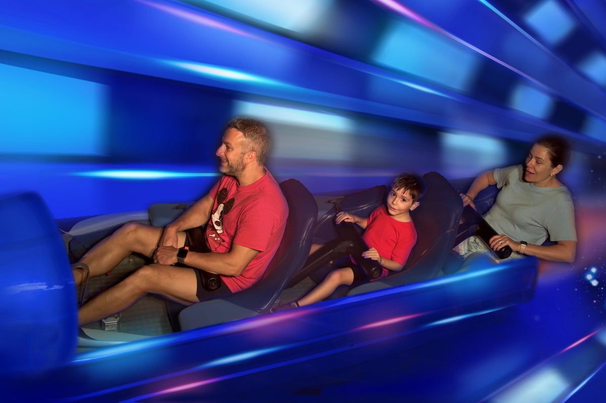 Family on Space Mountain