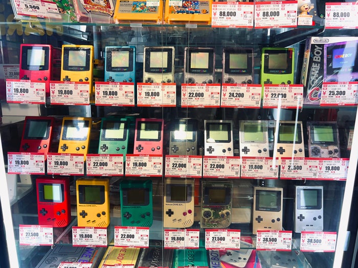 GameBoy Colors at Den Den Town Osaka GameBoy Colors at Den Den Town Osaka