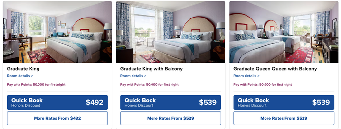 Graduate Hotels Pricing Hilton points