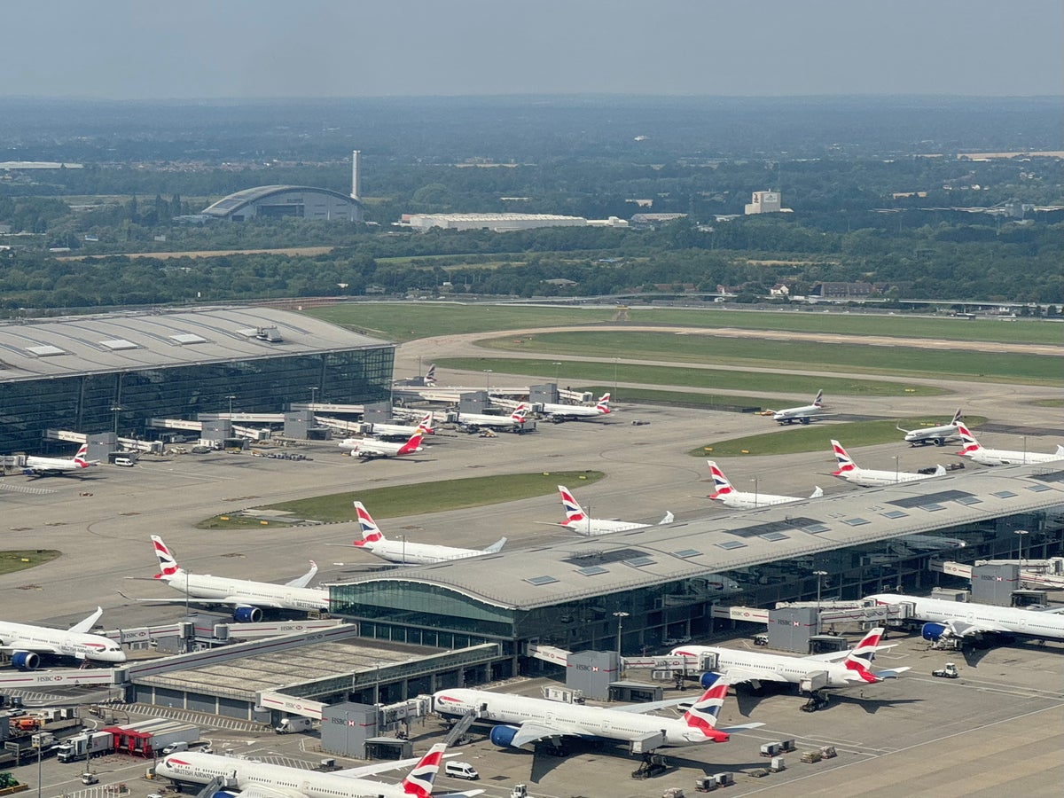 Heathrow Airport view from the air