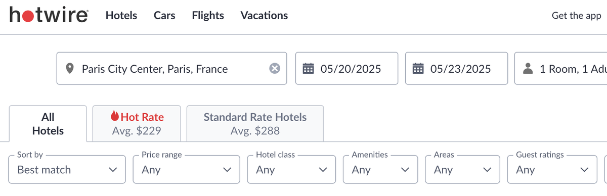 Hotwire Hot Rate