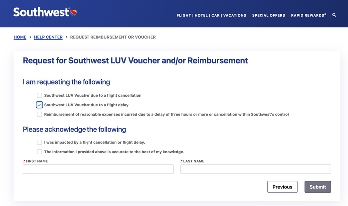 How to request SW compensation for flight delay How to request SW compensation for flight delay