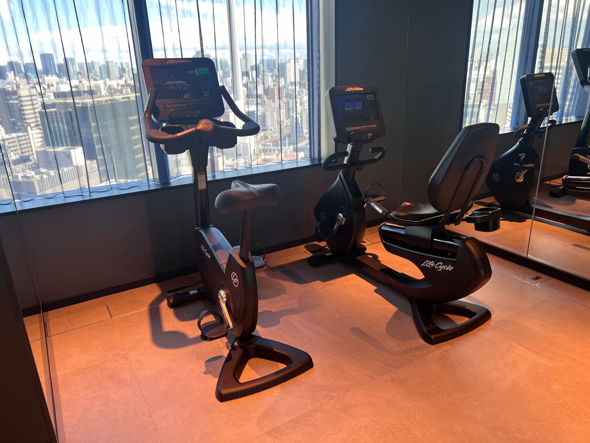 Hyatt House Tokyo Shibuya fitness center stationary bikes