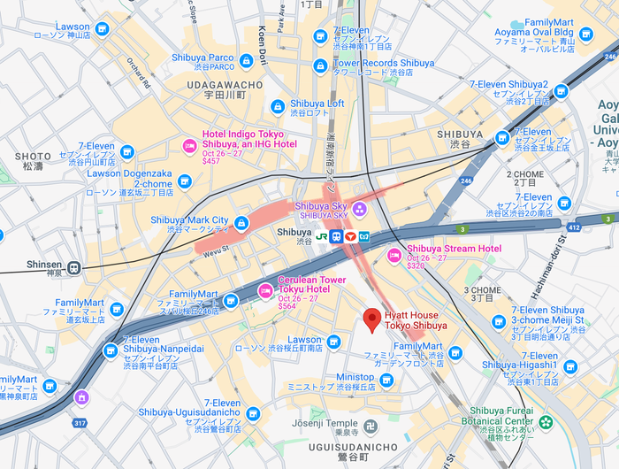 Hyatt House Tokyo Shibuya location Google Maps Hyatt House Tokyo Shibuya location Google Maps