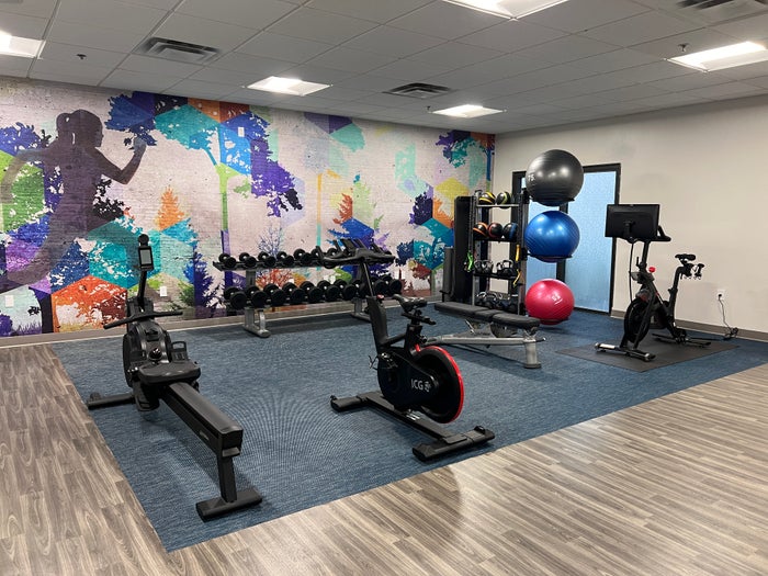 Hyatt Place Orlando Airport fitness center strength corner Hyatt Place Orlando Airport fitness center strength corner