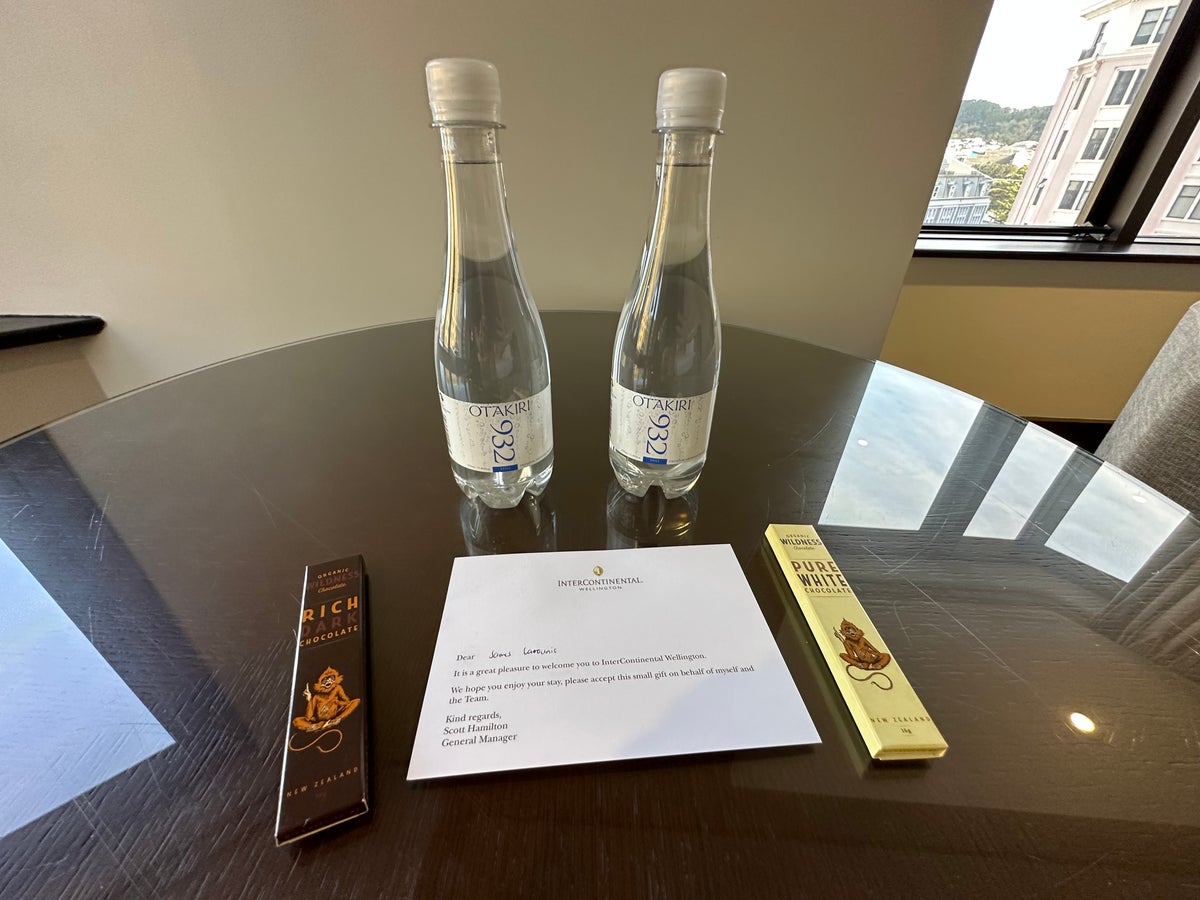 Intercontinental Wellington Welcome Amenity