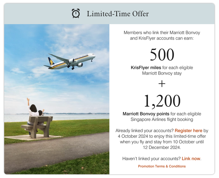 Marriott Bonvoy Singapre KrisFlyer dual earn promotion Marriott Bonvoy Singapre KrisFlyer dual earn promotion