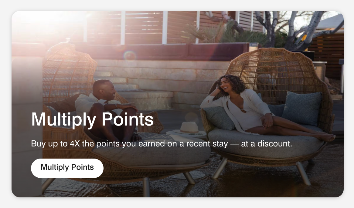 Marriott Bonvoy multiply points banner