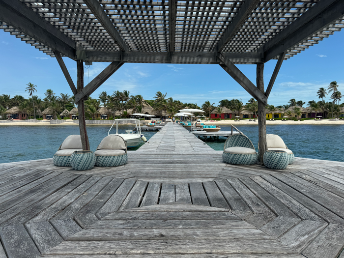 Matachica Resort Belize Mr Mrs Smith beach gazebo