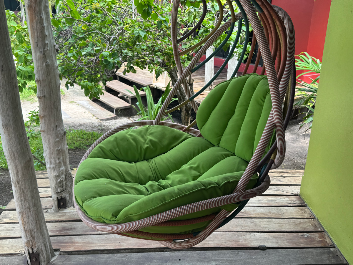 Matachica Resort Belize Mr Mrs Smith room swing chair