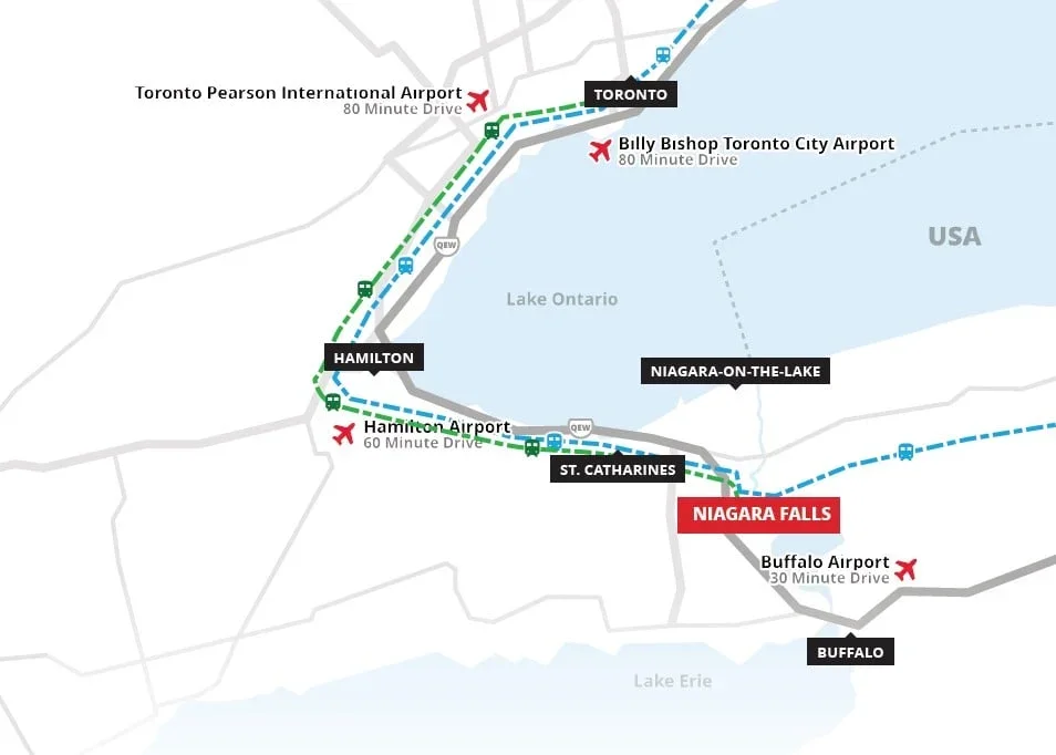 Niagara Falls transit map