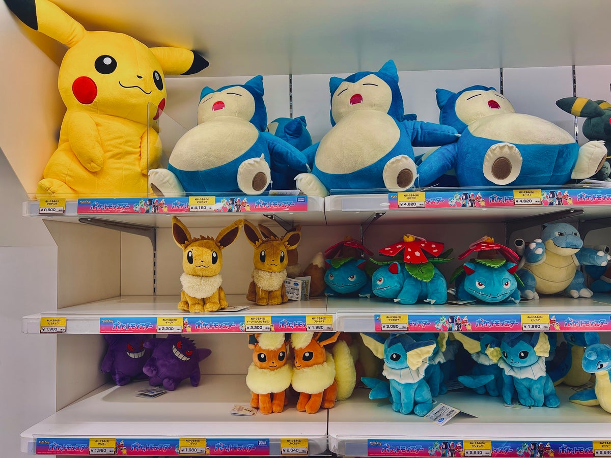 Pokemon Center stuffed toys