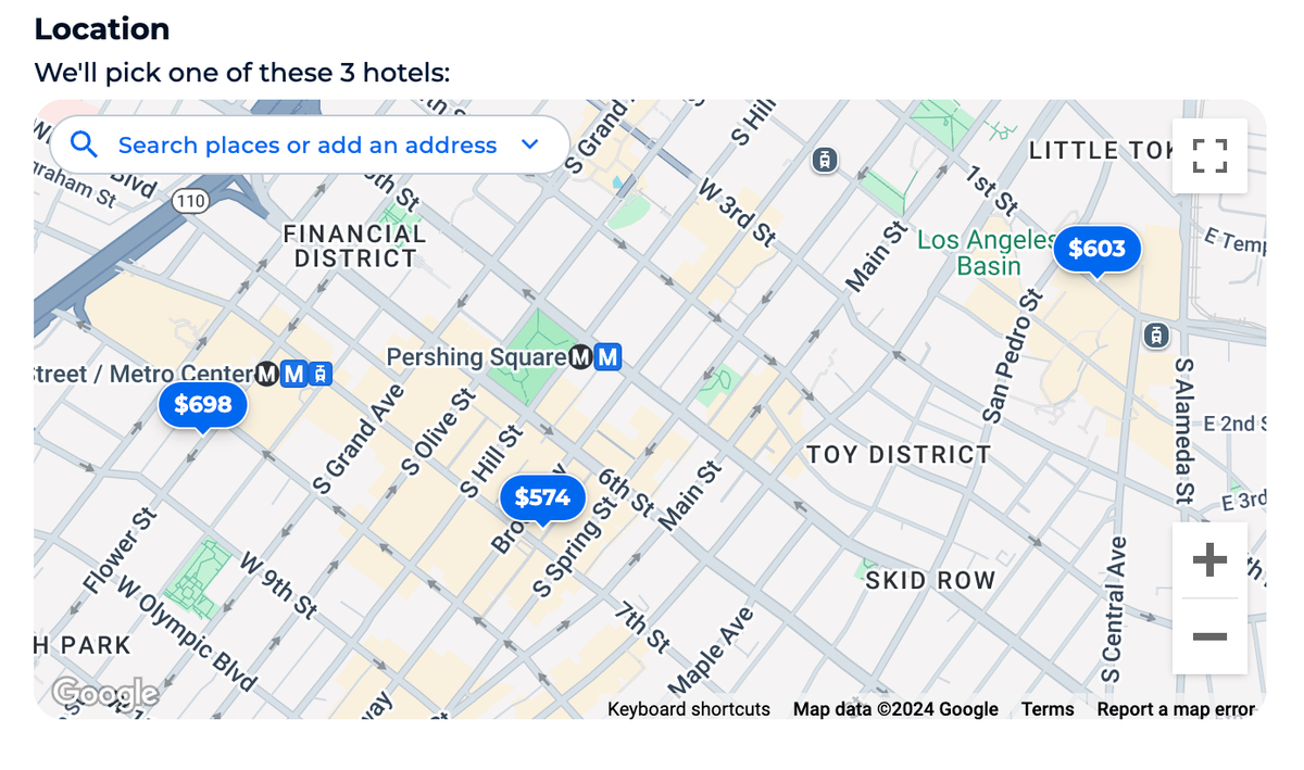 Pricebreakers Map