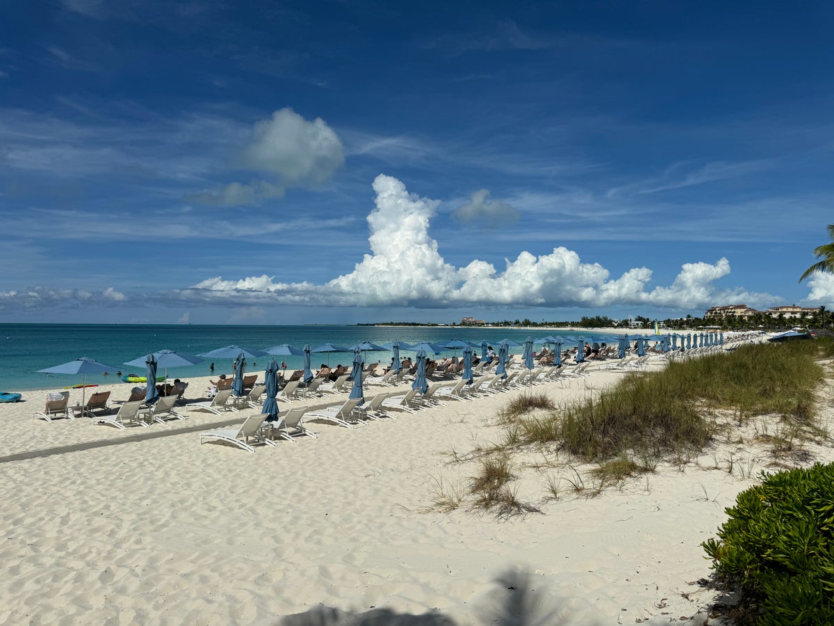 Ritz Turks Beach Chair and Umbrellas