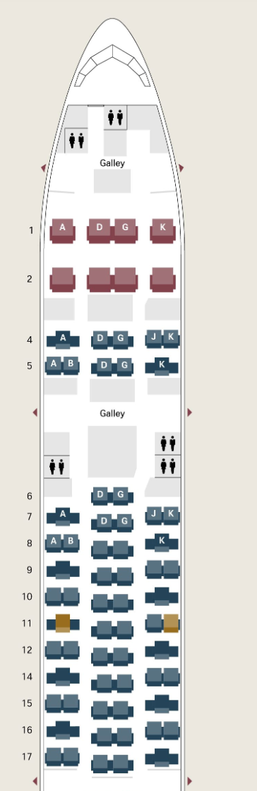 SWISS 777 300ER Seat map