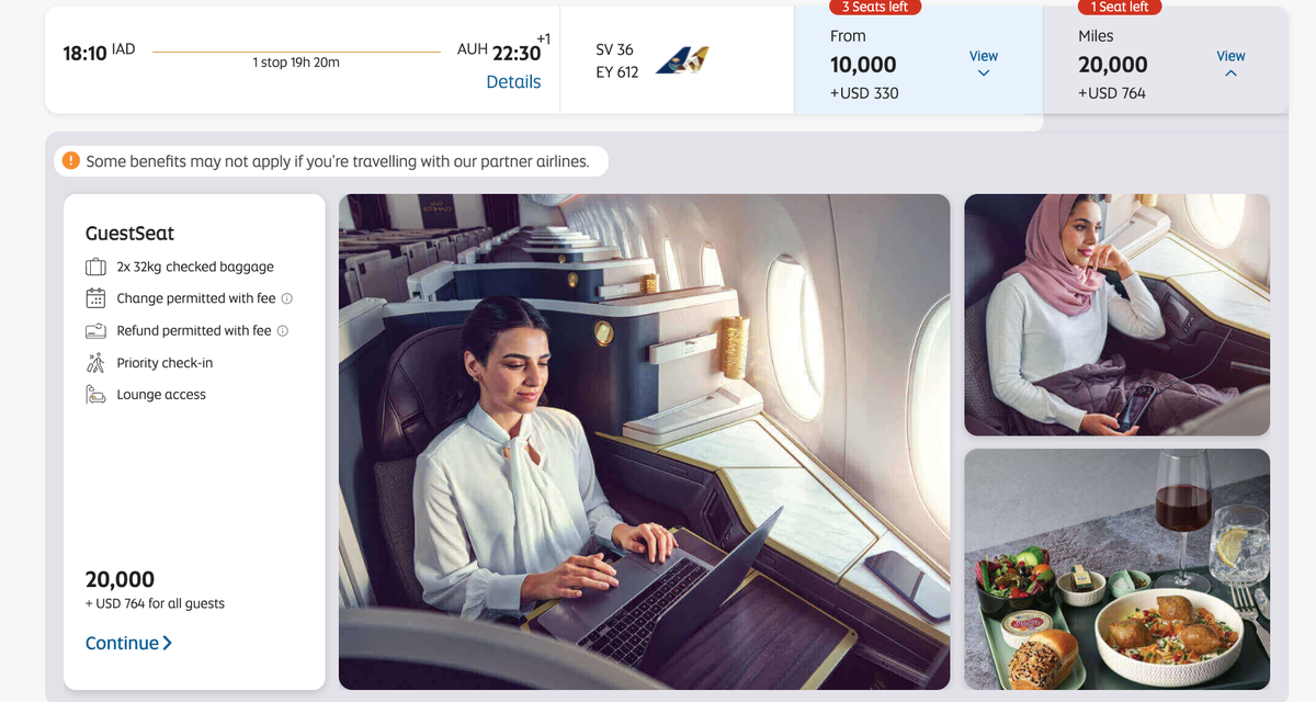 Saudia Etihad Business