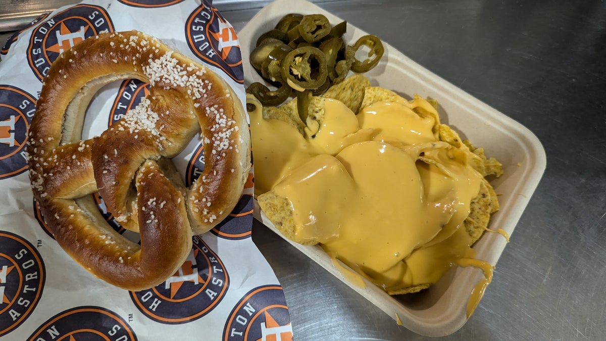 Uber Eats food at Minute Maid Park