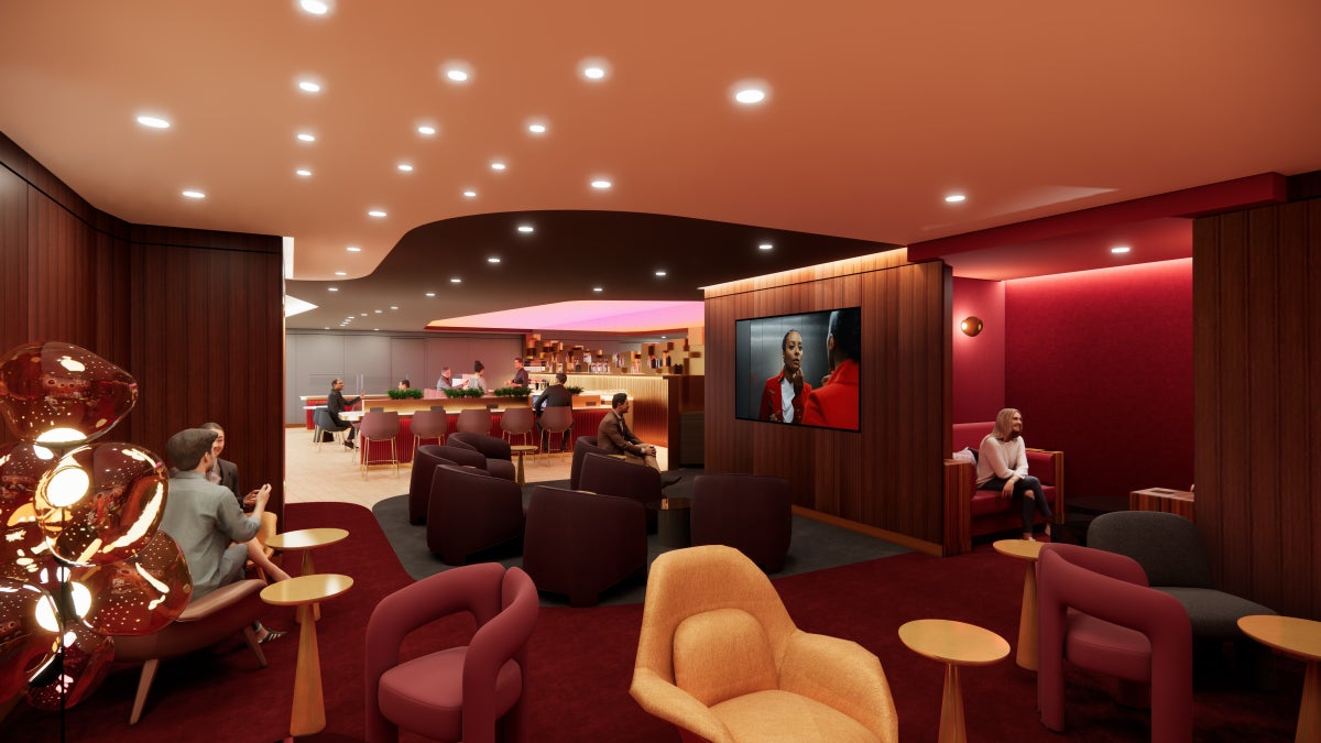 Virgin Atlantic Los Angeles LAX Clubhouse Ruby Room