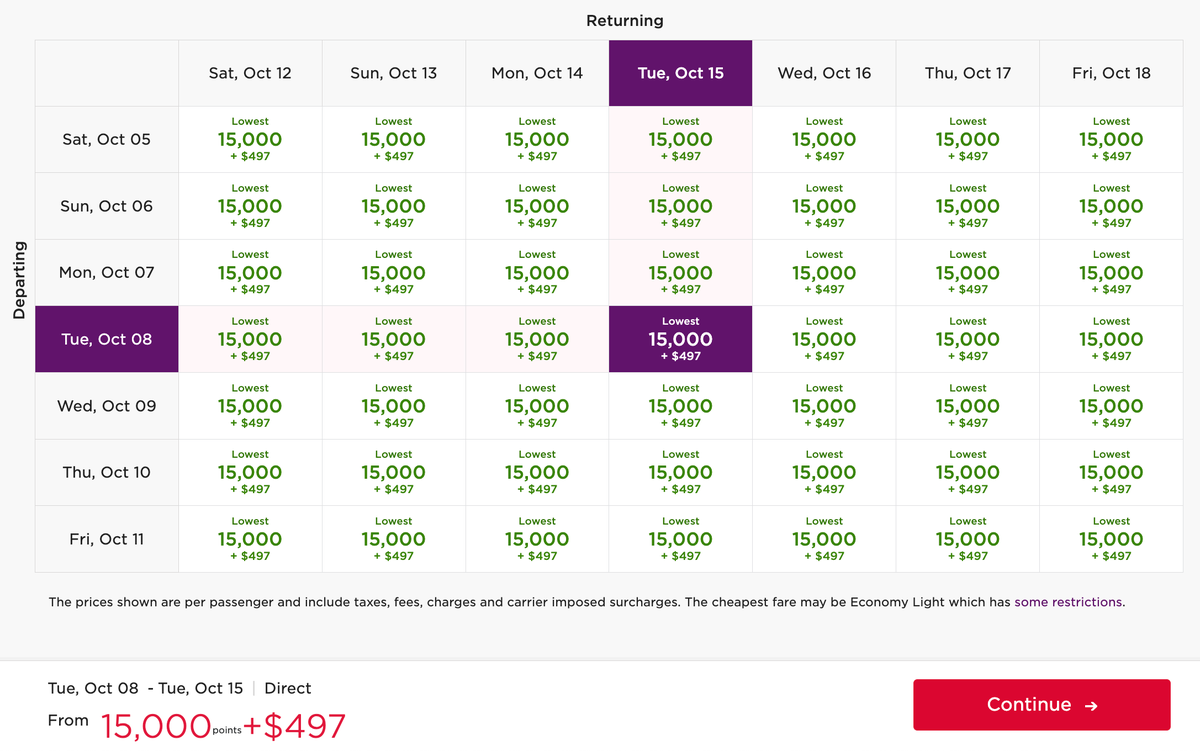 Virgin Atlantic award calendar 25 off BOS LHR BOS