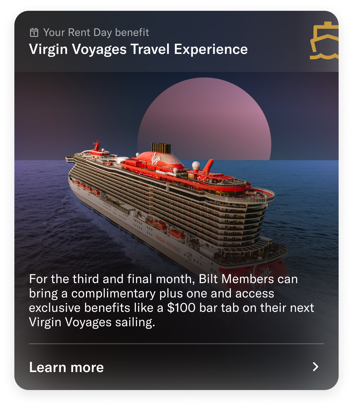 Virgin Voyages Bilt Rent Day