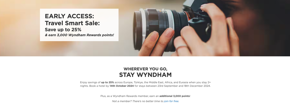 Wyndham Travel Smart sale