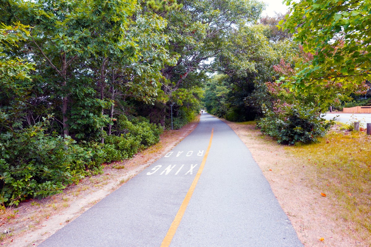 cape cod rail trail bike path