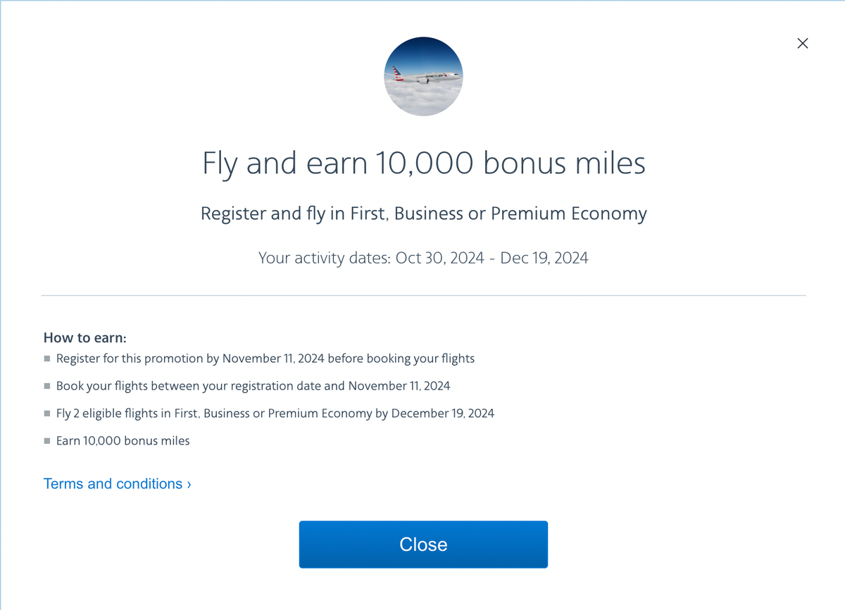 AA Bonus Miles Promo