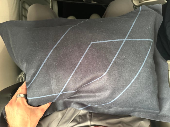Air France Boeing 789 premium economy pillow