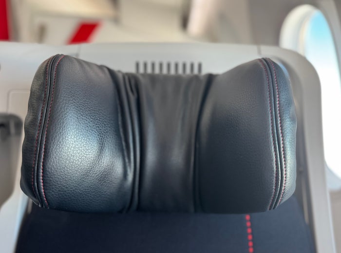 Air France Boeing 789 premium economy seat headrest