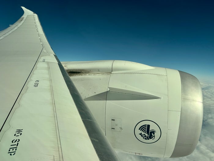 Air France Boeing 789 wing view