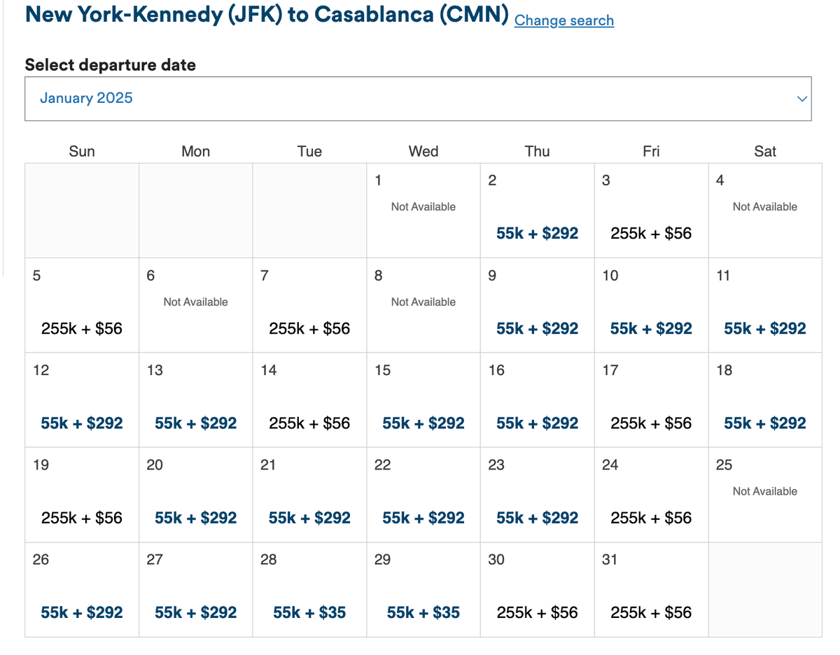 [Award Alert] Business Class Space to Morocco From 55k Miles