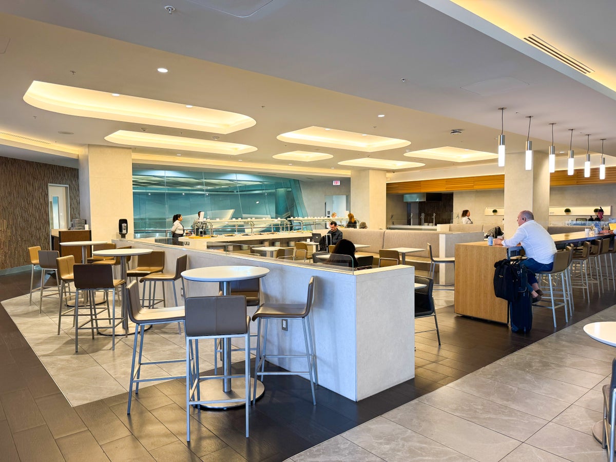 American Airlines Flagship Lounge Miami dining area