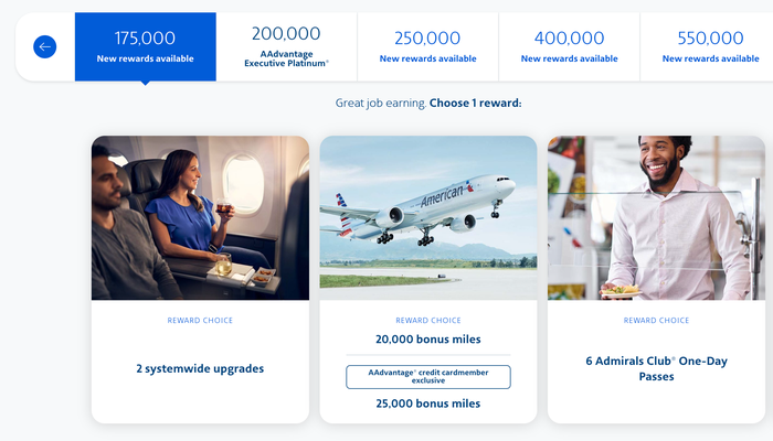 American Loyalty Points rewards 175000 American Loyalty Points rewards 175000