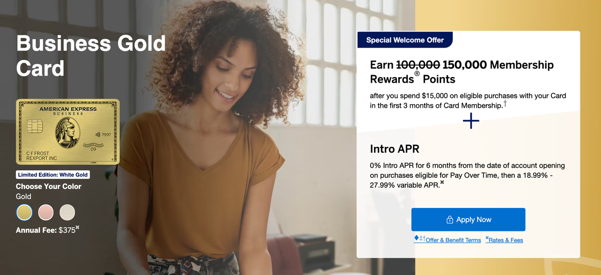 Amex Biz Gold 150k Oct 10 2024