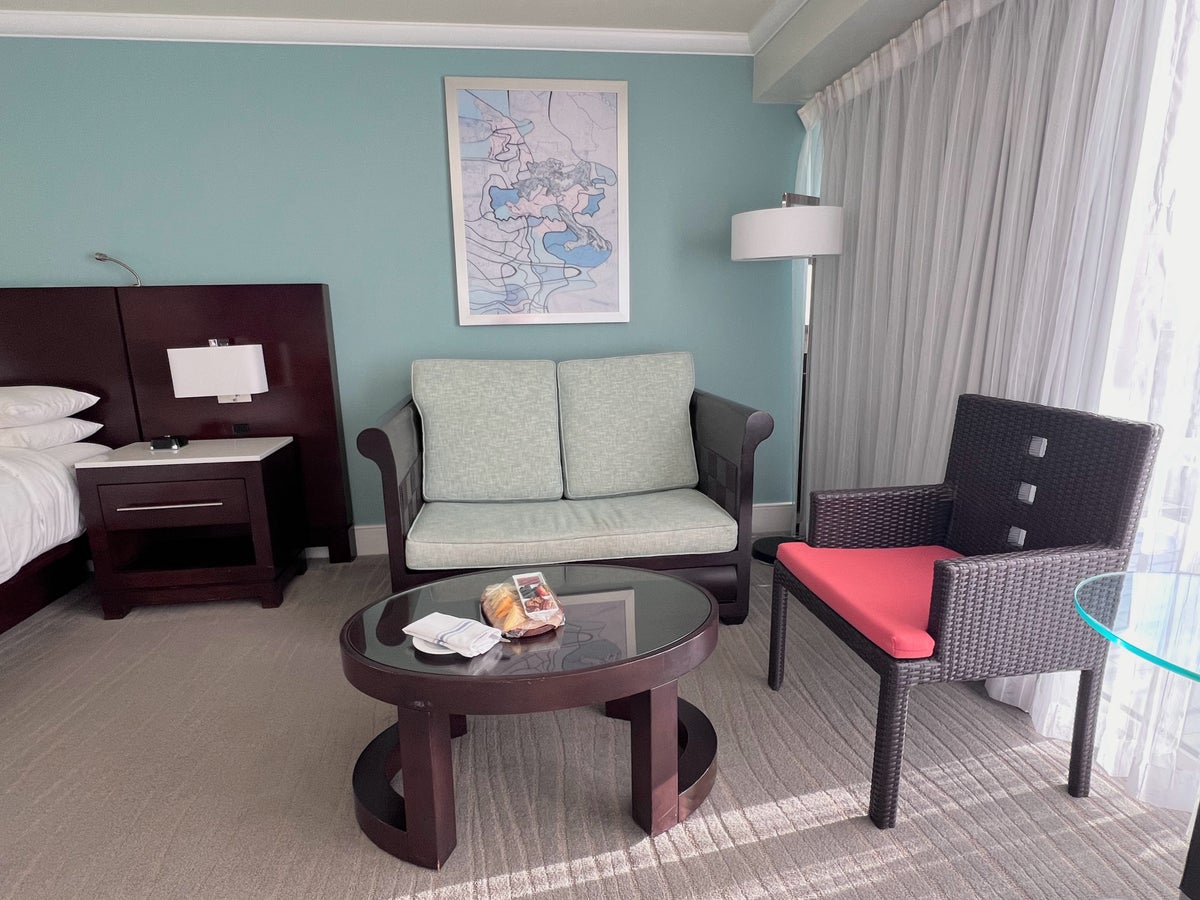 Aruba Marriott Resort guest room sitting area