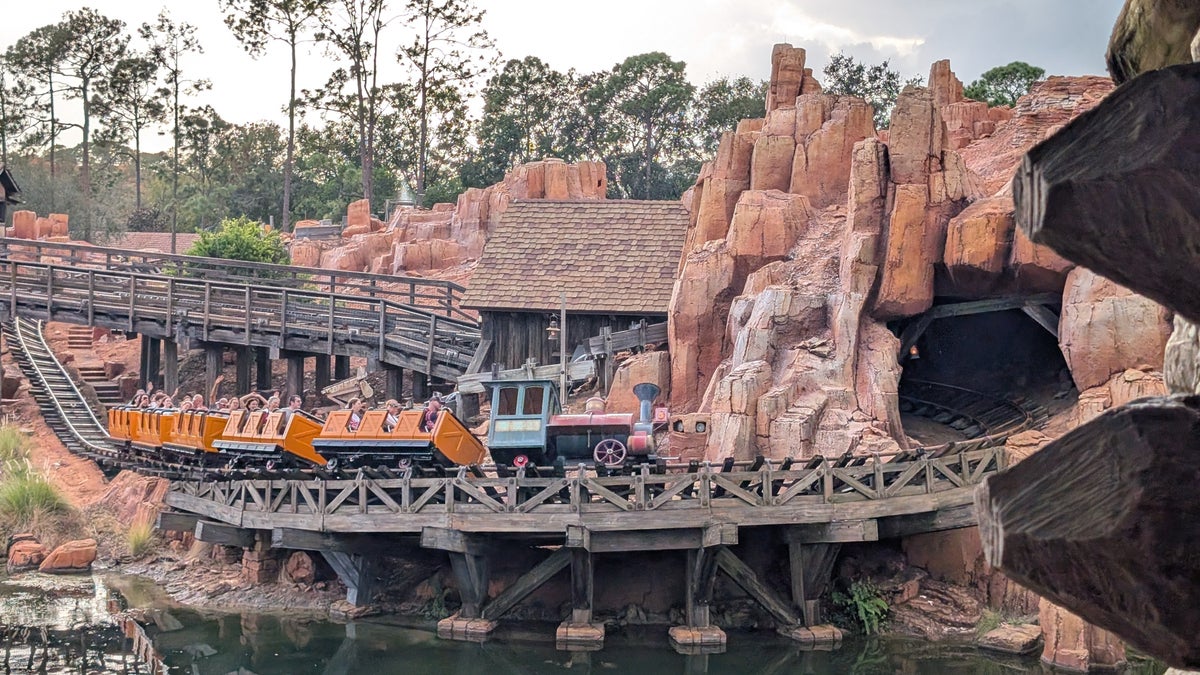 Big Thunder Mountain Railroad in action