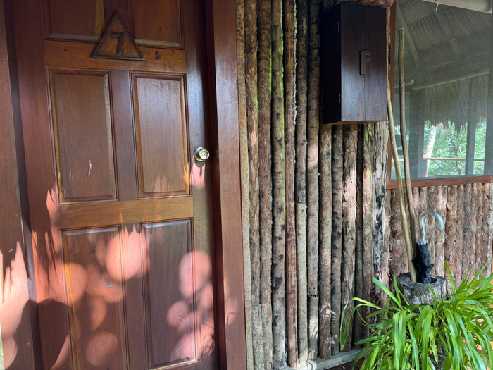 Blancaneaux Lodge Belize Mr Mrs Smith 7F cabana door Blancaneaux Lodge Belize Mr Mrs Smith 7F cabana door