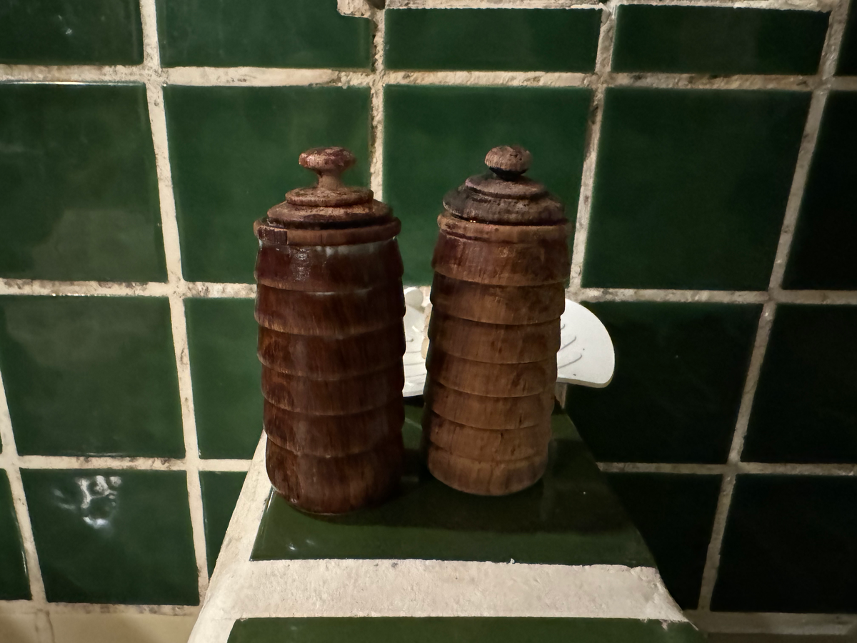 Blancaneaux Lodge Belize Mr Mrs Smith bathroom shampoo bottles