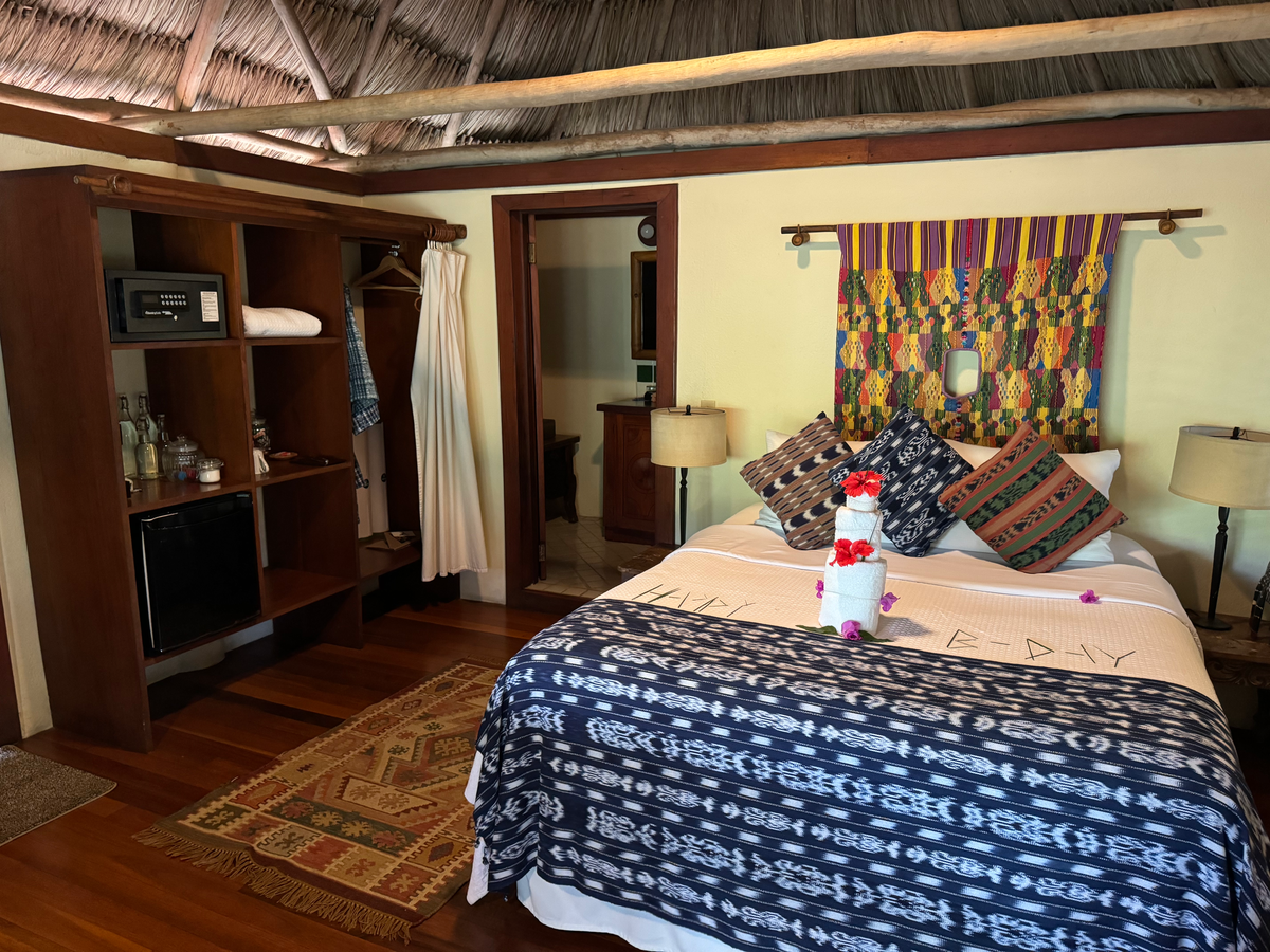 Blancaneaux Lodge Belize Mr Mrs Smith bedroom at an angle