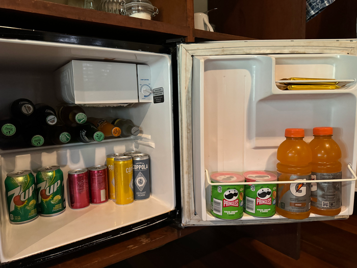 Blancaneaux Lodge Belize Mr Mrs Smith fridge Blancaneaux Lodge Belize Mr Mrs Smith fridge