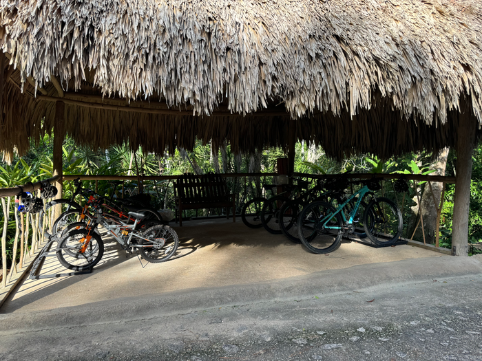 Blancaneaux Lodge Belize Mr Mrs Smith guest biclycles Blancaneaux Lodge Belize Mr Mrs Smith guest biclycles