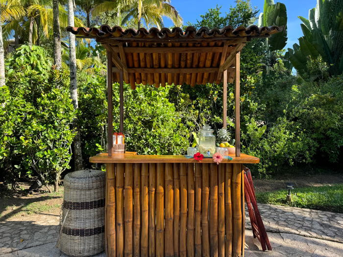 Blancaneaux Lodge Belize Mr Mrs Smith main pool refreshment station Blancaneaux Lodge Belize Mr Mrs Smith main pool refreshment station
