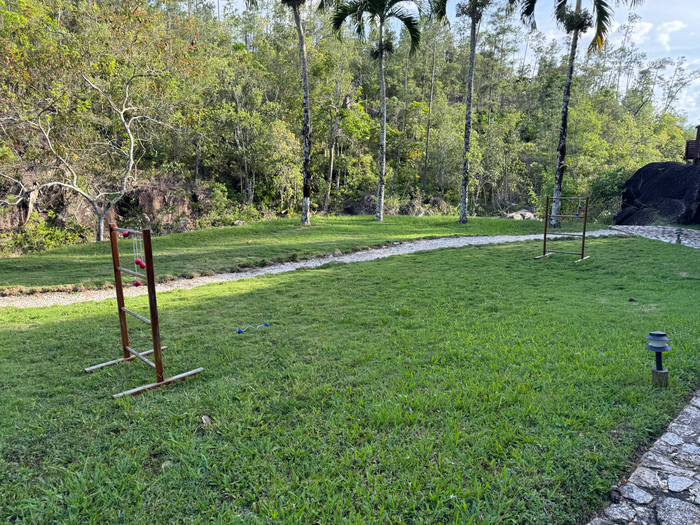 Blancaneaux Lodge Belize Mr Mrs Smith outdoor game area Blancaneaux Lodge Belize Mr Mrs Smith outdoor game area