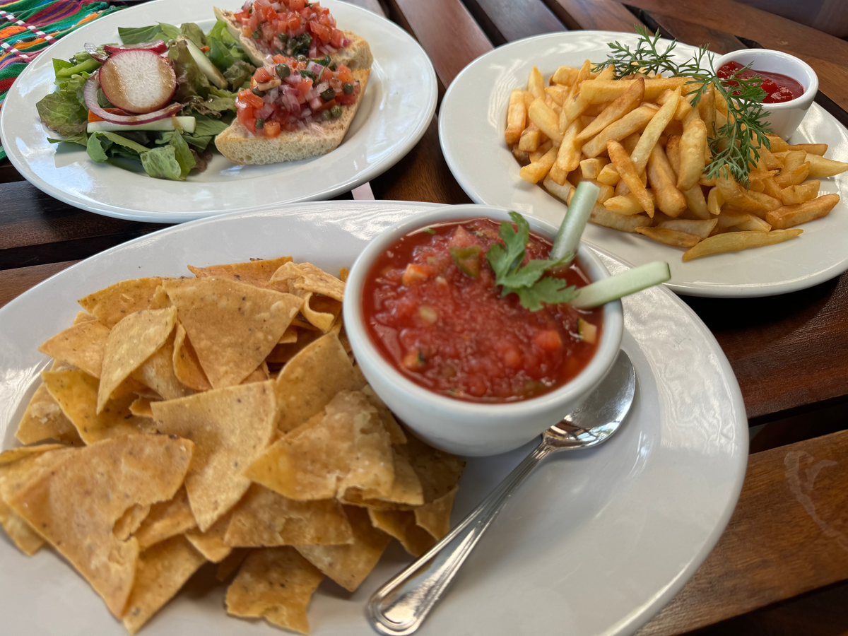 Blancaneaux Lodge Belize Mr Mrs Smith snacks from Ristorante Montagna