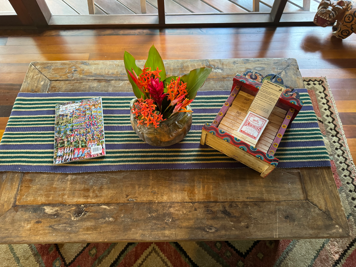 Blancaneaux Lodge coffee table in cabana