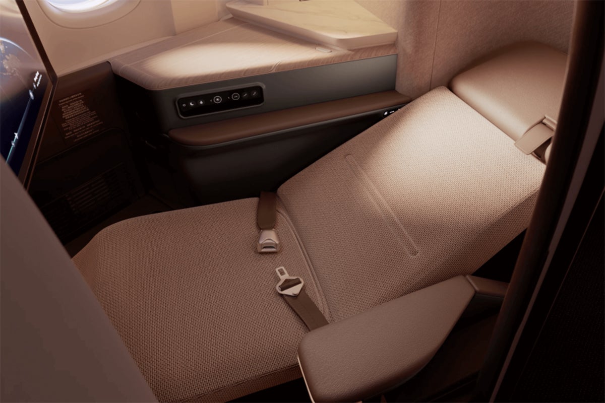 Cathay Pacific Aria Suites seat reclined