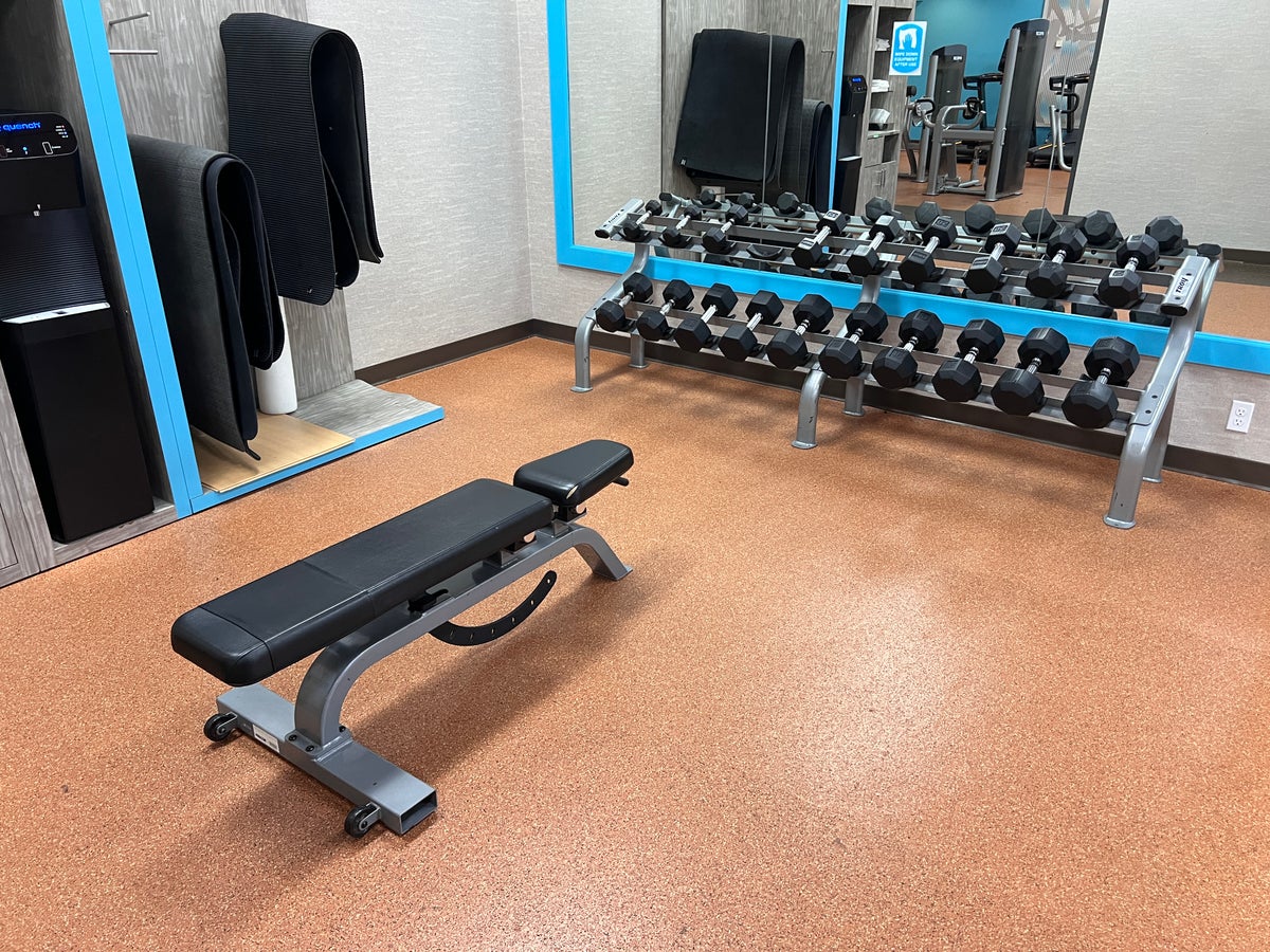 Crowne Plaza Suites MSP Airport Mall of America fitness center free weights