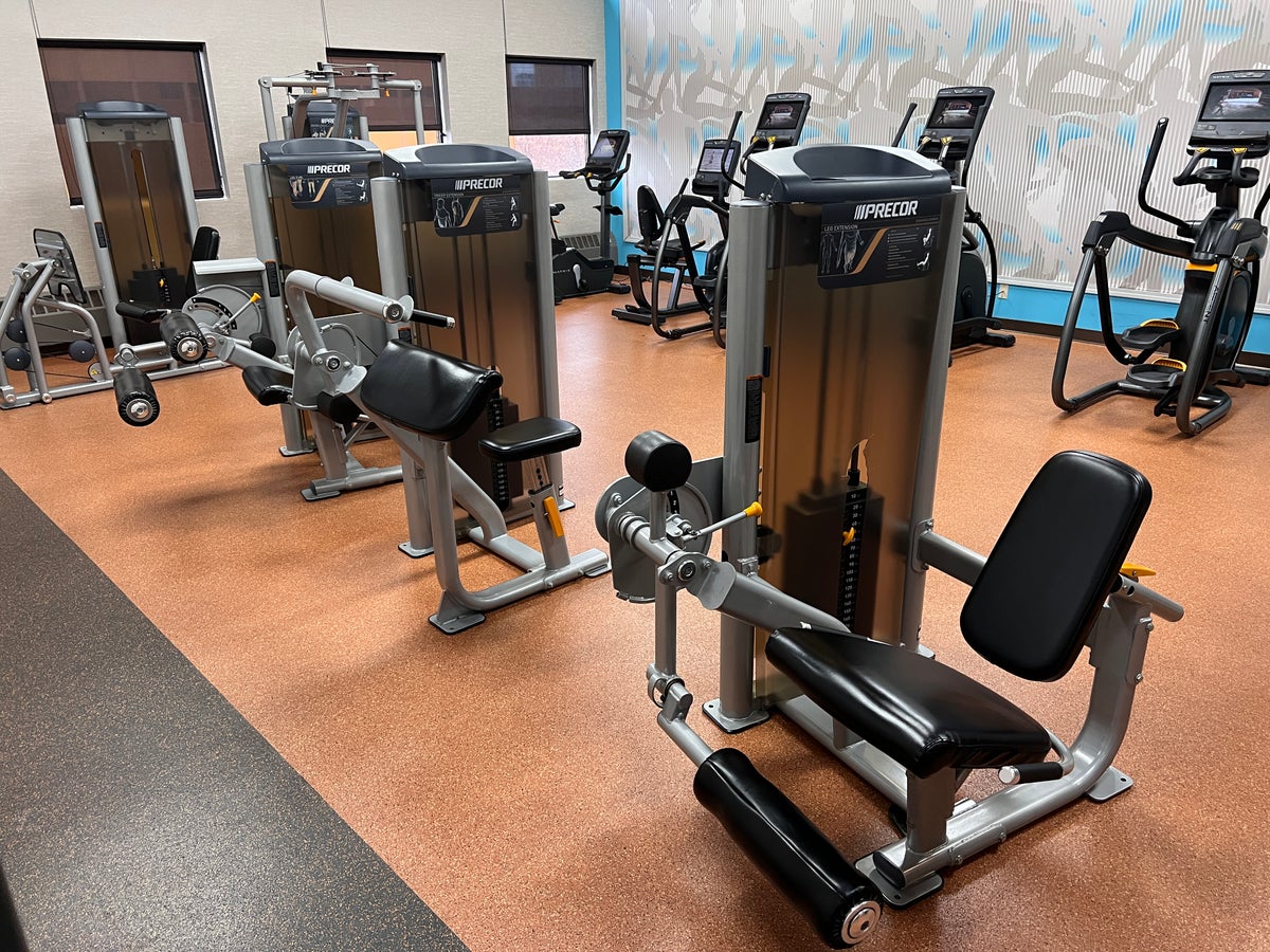 Crowne Plaza Suites MSP Airport Mall of America fitness center machine set